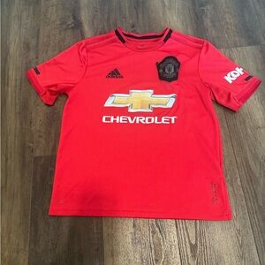 Adidas Manchester United 2019-2020 home futbol soccer jersey size youth large